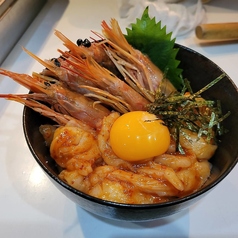 赤海老のユッケ丼