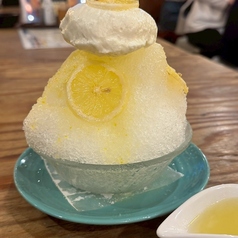 かき氷　レモンミルク