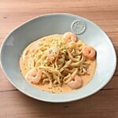 海老のロゼクリームパスタ
