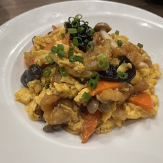 トントロと玉子のオイスターソース炒め