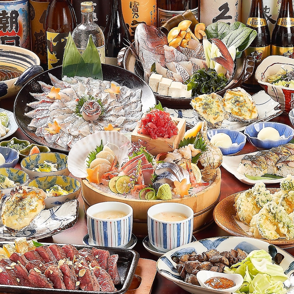 各種宴会にもってこいの【しゃぶしゃぶ】【新鮮な刺身盛り】をご用意！ご予約はお早めに！