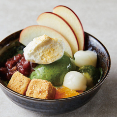 抹茶白玉クリームあんみつ