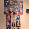 店内にはBTSなど韓流アイドルのポスターが貼っております★