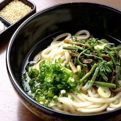 冷やし 山菜天うどん