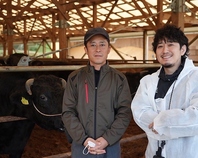 数少ない神戸牛生産者の田中畜産へ自ら足をはこぶ