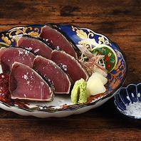 店内わら焼き！本格派高知名物わら焼き鰹の塩たたき。