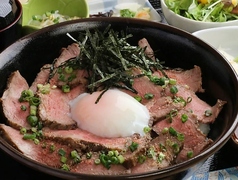 ローストビーフ丼定食