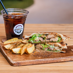 テリヤキホットサンド＋ポテトセット