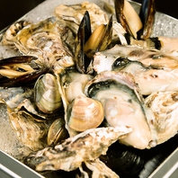 《松島産牡蠣と蛤のガンガン蒸し》本場漁師料理