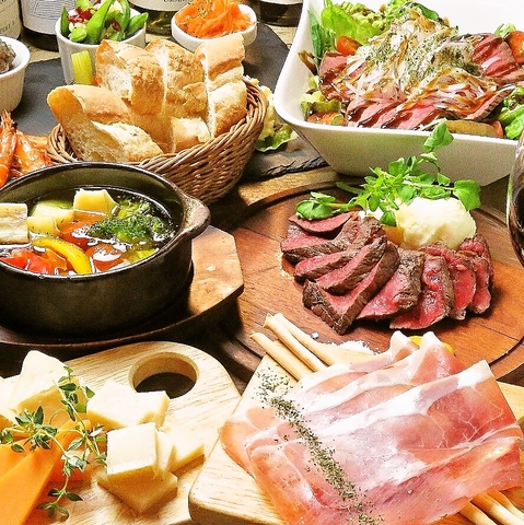 駅近×肉バル　女子会・誕生日・デートに◎落ち着いた隠れ家空間で素敵なひと時を。