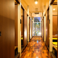 完全個室【掘りごたつ】店内。各種ご宴会や飲み会に♪