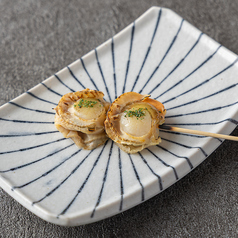 ホタテ串焼き炙り