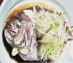 鯛の強火蒸し