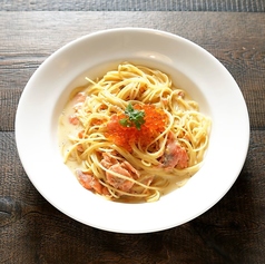 サーモンといくらのカルボナーラ