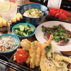 天ぷらとワイン小島 錦橋店 観光ホテル側のコース写真