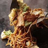 【ボリューム◎】こだわりの極太麺の自慢の焼そば