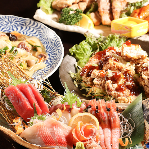 旬食材を使用した創作料理をご堪能いただけます！日本酒は約30種類程取り揃えてます。
