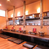 お1人様もご利用しやすいカウンター席あり！