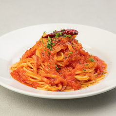 自家製唐辛子オイルのアラビアータ