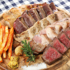 北海道の肉皿5種盛り　たっぷり500ｇ