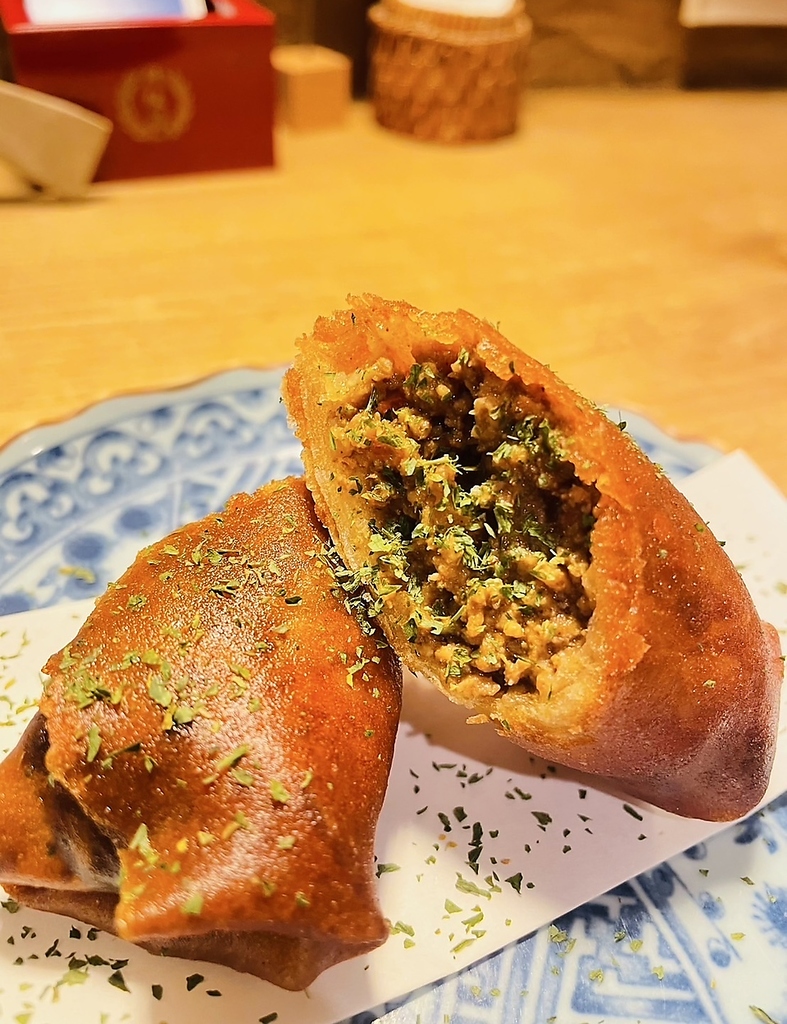 キーマカレーの春巻き