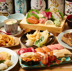 魚の登竜門 すしショップ百太郎のコース写真