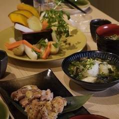 日本酒　牛タンしゃぶしゃぶ　居酒屋もみじのコース写真