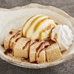 わらび餅＆バニラアイス