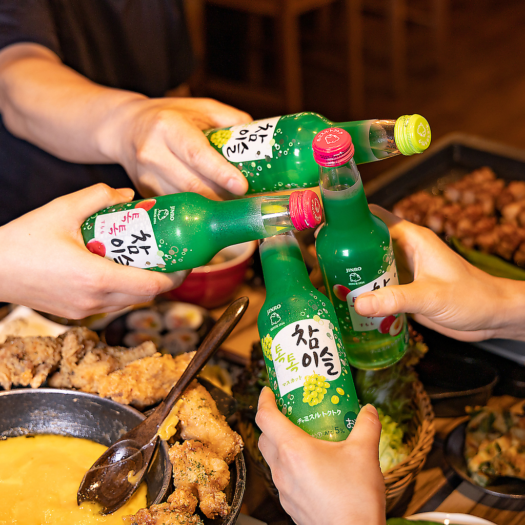 韓国ドリンクも盛りだくさん♪ぜひお楽しみください！