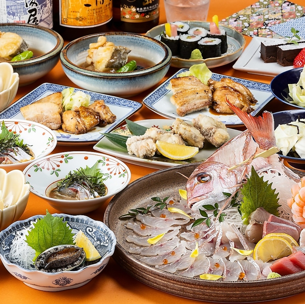 飲み放題付き宴会コースを多数ご用意！幹事様にもご好評のボリューム満点コースも♪