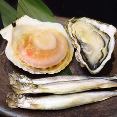 海鮮焼き三点盛り