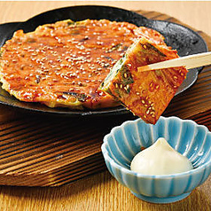 山芋とエリンギの醤油バター焼き/本格!焼肉屋さんのチヂミ鉄板焼き
