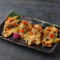 牡蠣のブルスケッタ(二個からのご注文となります)