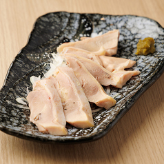 鶏むね肉のレア刺し