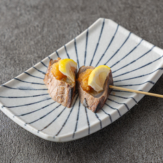 鰹おろしポン酢串焼き炙り