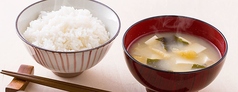 ごはんセット(ごはん、味噌汁、漬物)
