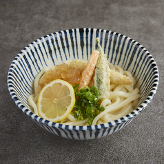 夏野菜の冷やしうどん ~さっぱりレモンジュレ~
