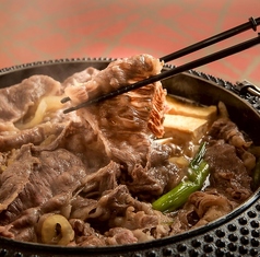 山椒バター香る！和牛すき焼き登場！の写真