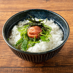 ええ塩梅の梅茶漬け
