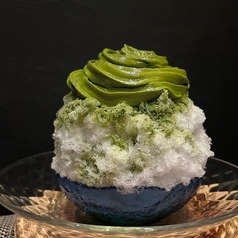 【京都・和束町産。本物の抹茶を味わい尽くす、濃厚エスプーマかき氷】の写真