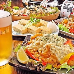 絶品創作料理と冷えた生ビールで最高の乾杯をどうぞ