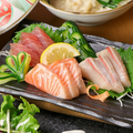 料理メニュー写真&nbsp;お造り3種盛り