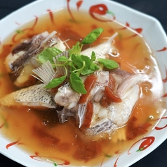 鯛酒蒸し梅あんかけ
