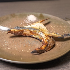 朝引き鮮魚カマの窯焼き　2種のお塩で