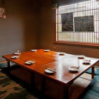 お座敷個室で周りを気にせず、プライベートな宴会を♪