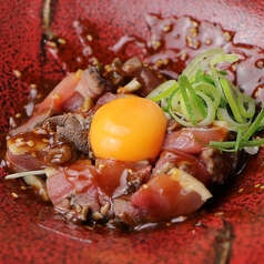 鶏ももの炭火たたき～ユッケ風～