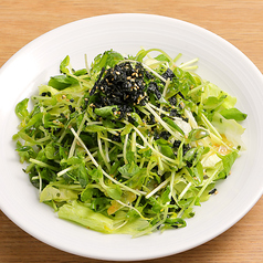 豆苗とパリパリわかめのチョレギサラダ