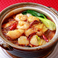 海老と季節野菜の塩炒め/海鮮春雨土鍋