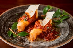 魚のフリットとピリ辛トマトソース