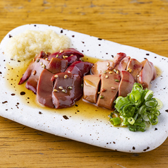 鶏肝の刺身